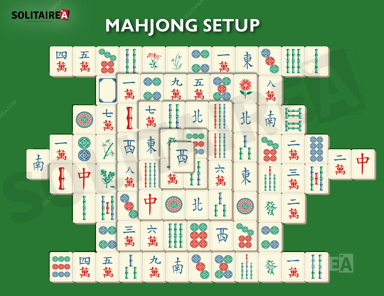 Bild som visar hur Mahjong Solitaire-installationen ser ut.