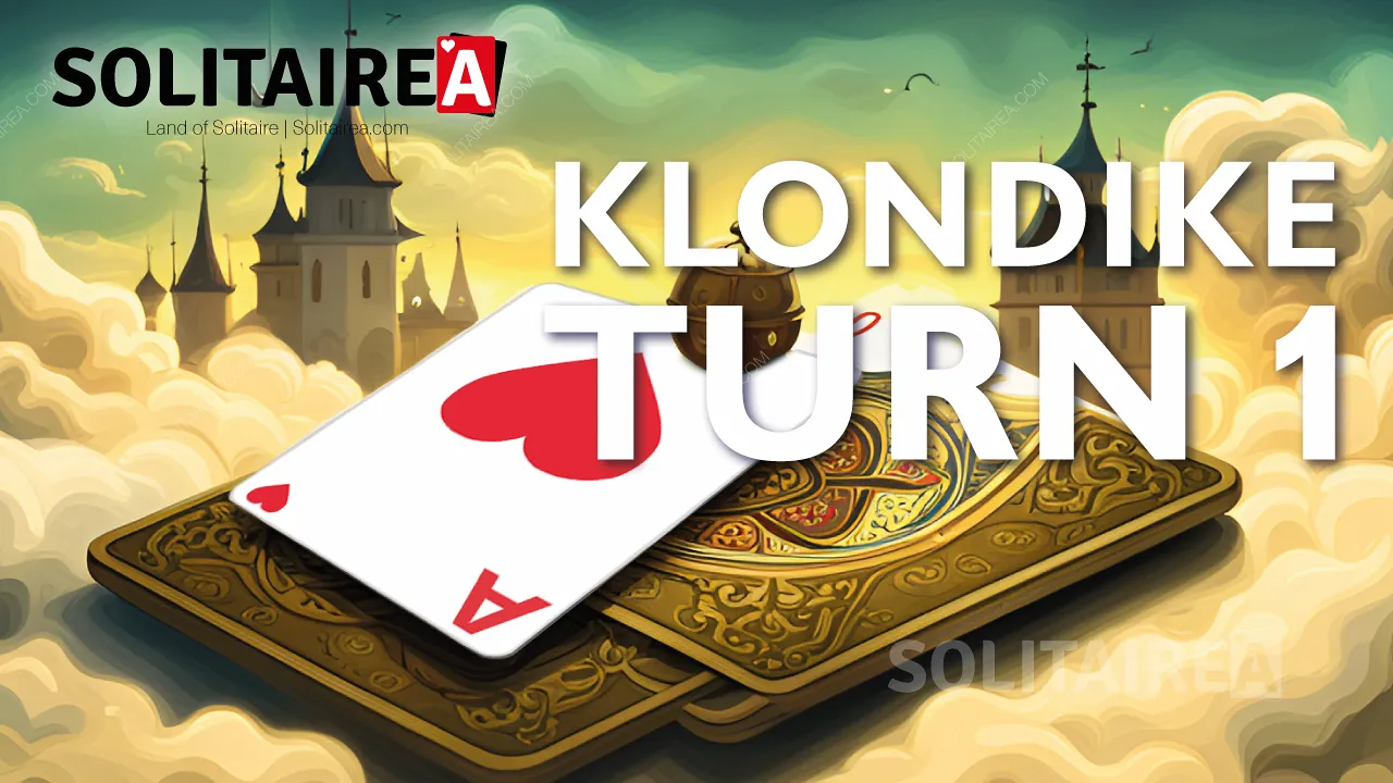 Klondike Solitaire Turn 1 är ett underhållande spel av ett helt nytt slag.